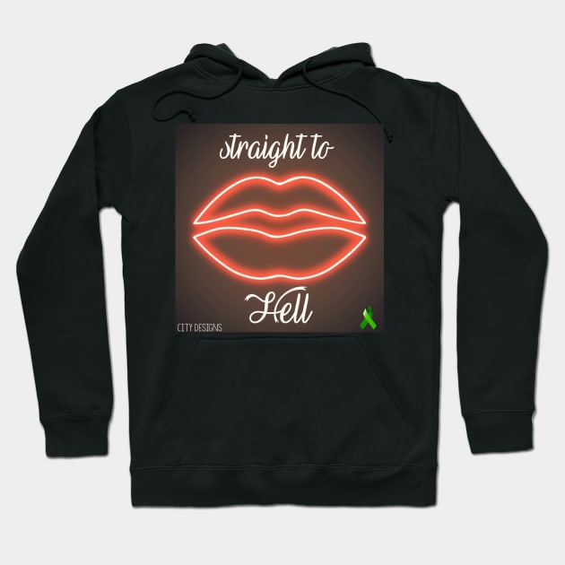 Mental Heath - Straight to Hell Hoodie by whiteflags330